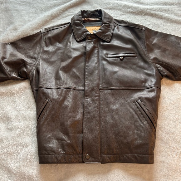 Vintage Timberland Leather Bomber Jacket - Picture 4 of 5